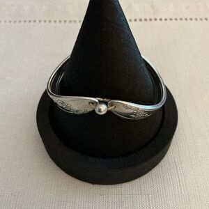 Oneida Co. Vintage Up Cycled Spoon Silver Plated Bracelet